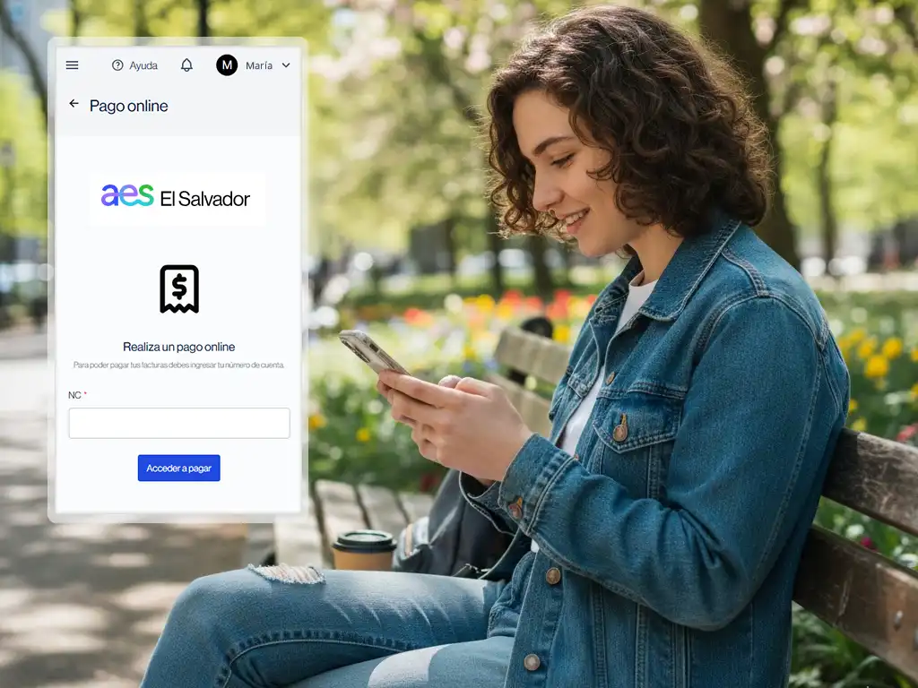 El nuevo Ecosistema Digital de Autogestión de AES El Salvador permite a los usuarios gestionar su servicio de energía eléctrica desde el celular o la computadora. Foto/ Cortesía