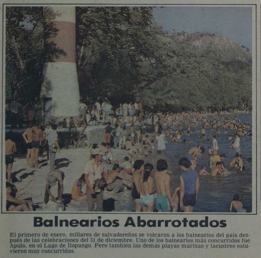 El 1 de enero, miles de salvadoreños viajaban a la costa para recibir el Año Nuevo