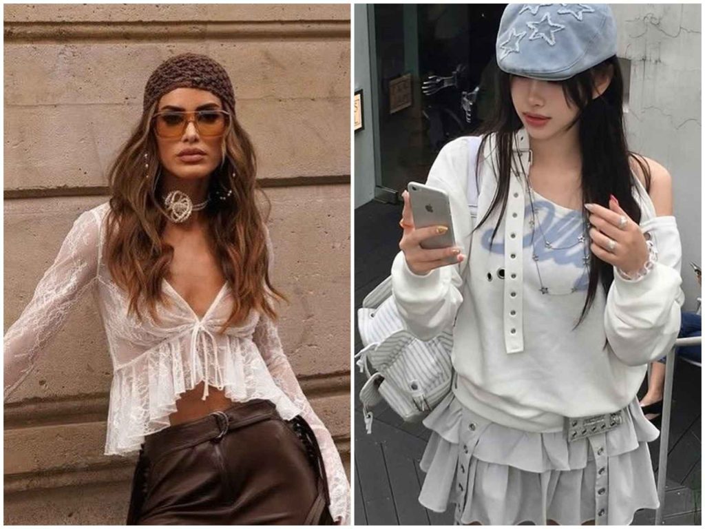 En la cabeza, boinas y beanies de malla o crochet definen el estilo 2026: acentos artesanales que equilibran el look y refuerzan la identidad personal.