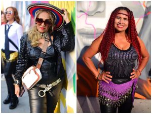 Sombreros, brillos y pañuelos árabes marcaron estilos que evocan distintas etapas icónicas de Shakira.