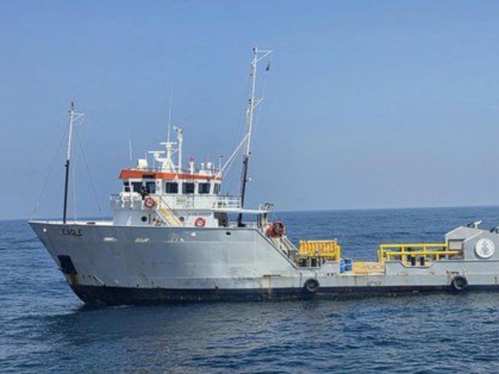 El buque FMS EAGLE, interceptado a 380 millas náuticas de la costa, transportaba 6.6 toneladas de cocaína ocultas en tanques de lastre.