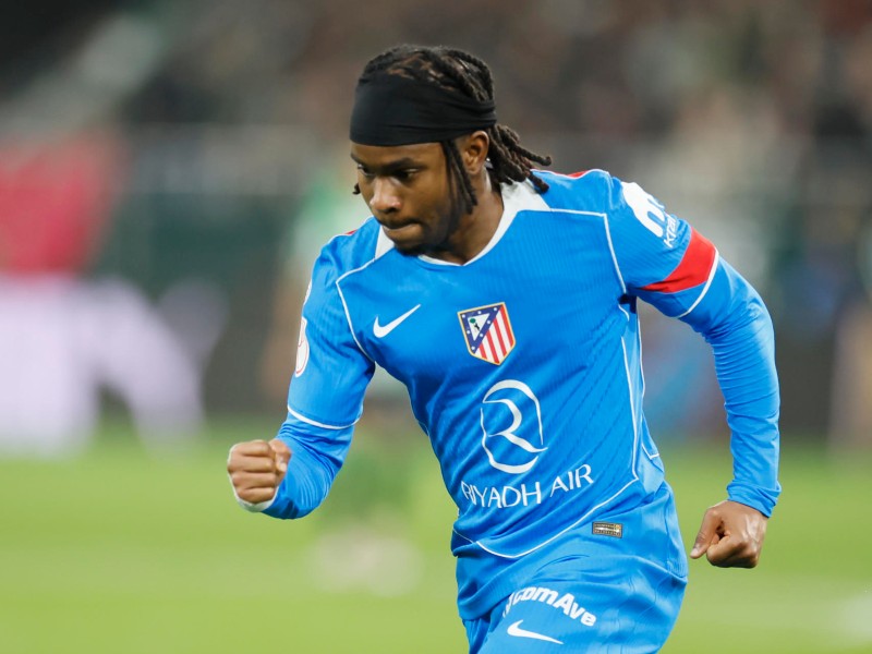 El nigeriano Ademola Lookman brilló en el triunfo del Atlético de Madrid sobre el Real Betis, en duelo de cuartos de final de Copa del Rey. / Foto EFE