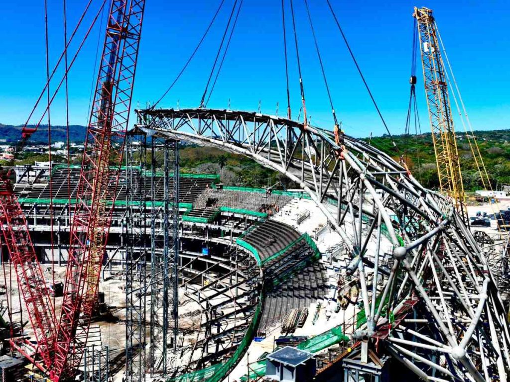 Avances del nuevo Estadio Nacional. Foto Cortesía INDES