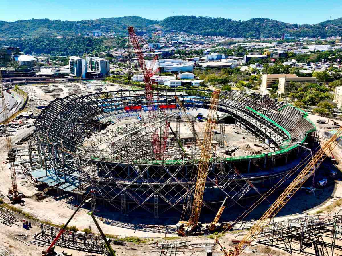 Avances del nuevo Estadio Nacional. Foto Cortesía INDES