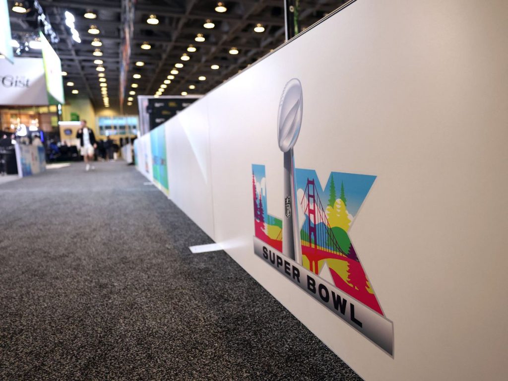 El Super Bowl LX ya se vive en San Francisco. Foto AFP