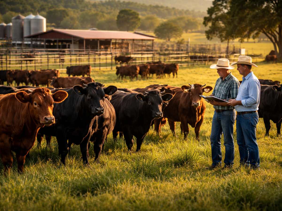 Ganaderos evalúan hato bovino en finca tecnificada, reflejo del impulso a la genética y modernización del sector en El Salvador.