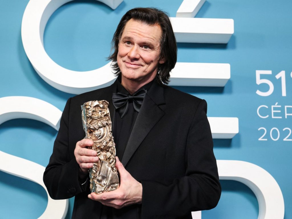 La nueva apariencia de Jim Carrey. Foto AFP