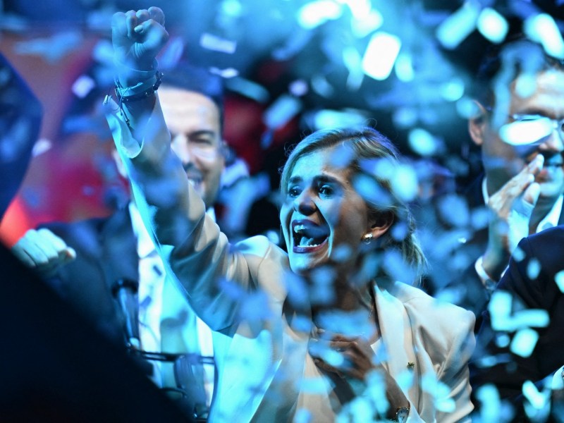 Fernández dio su primer discurso como presidenta electa la noche del domingo, luego de confirmarse su victoria en primera vuelta.