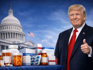 Donald Trump presentará TrumpRx.gov en un evento en la Casa Blanca, acompañado de asesores y funcionarios federales.