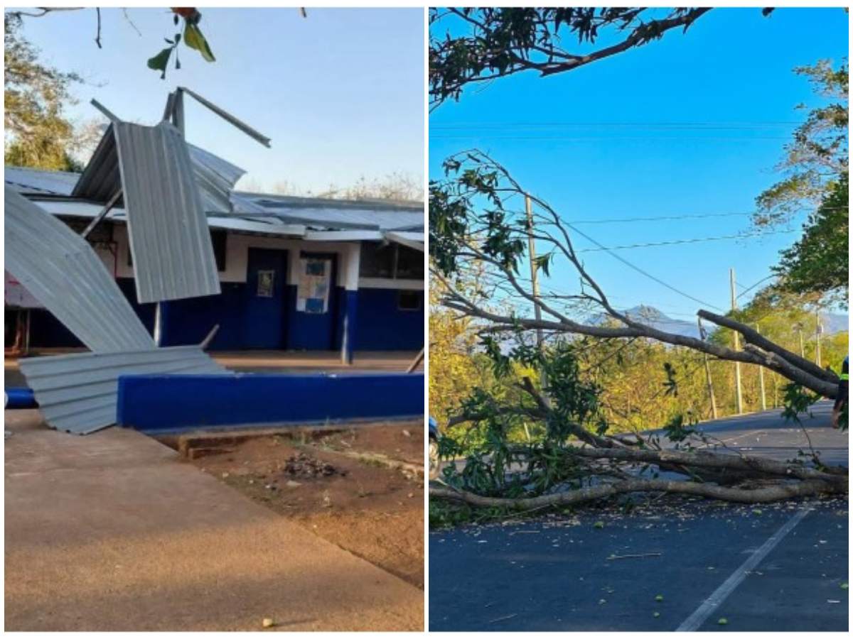 Daños en infraestructura, viviendas y vías públicas se registraron en distintos puntos de El Salvador tras las fuertes ráfagas de viento