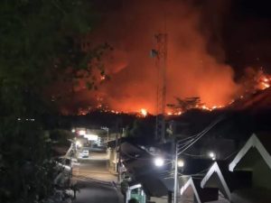 Llamas se extienden sin control en un cerro del distrito de Anamorós, en La Unión.