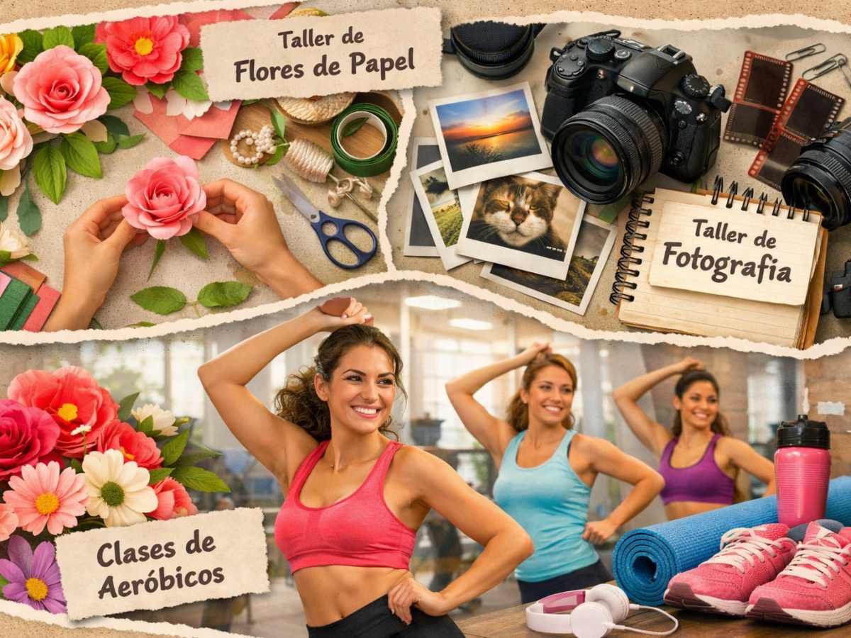 Flores de papel, fotografía y aeróbicos: así puedes participar en estos talleres gratuitos