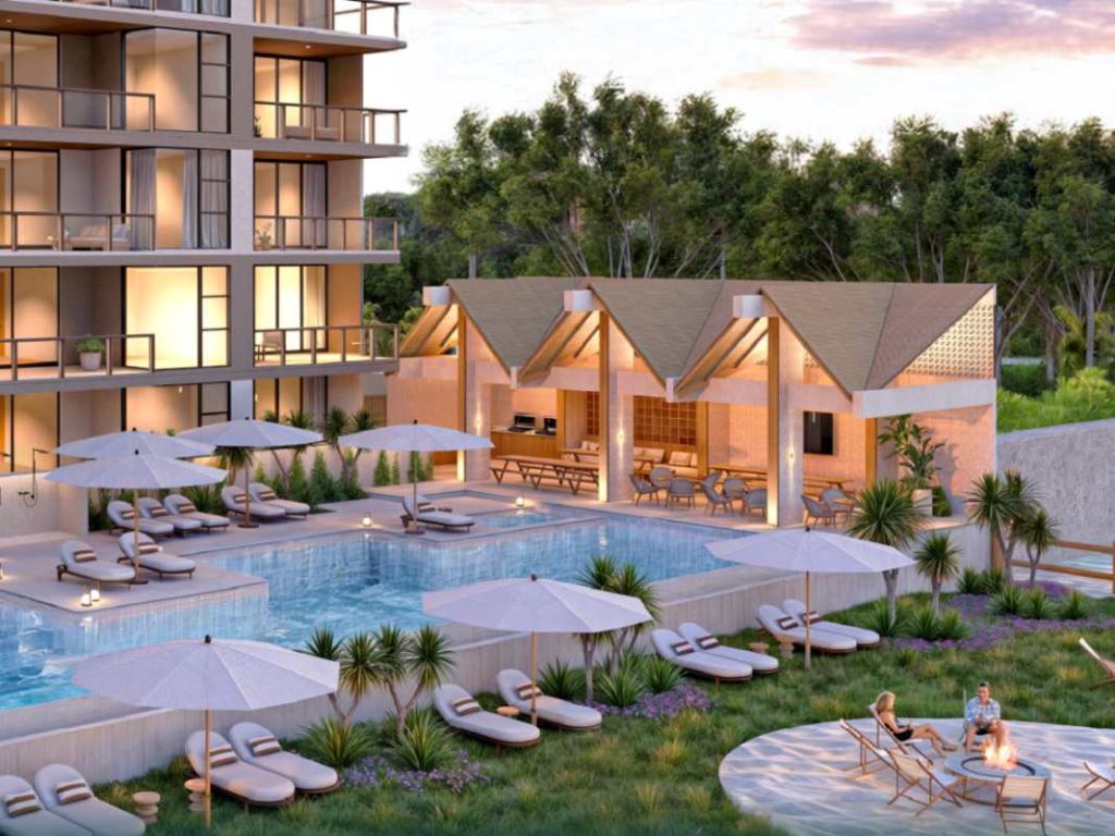 El desarrollo inmobiliario Barima Costa del Sol incluirá apartamentos de playa, áreas recreativas y un área comercial junto al edificio.