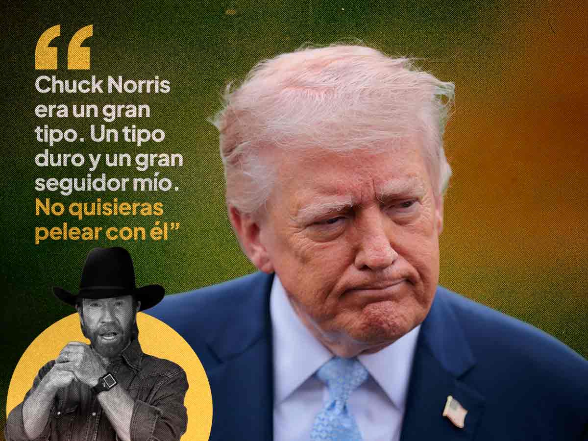 Donald Trump lamentó la muerte de Chuck Norris y lo recordó como “un tipo duro” y aliado político.