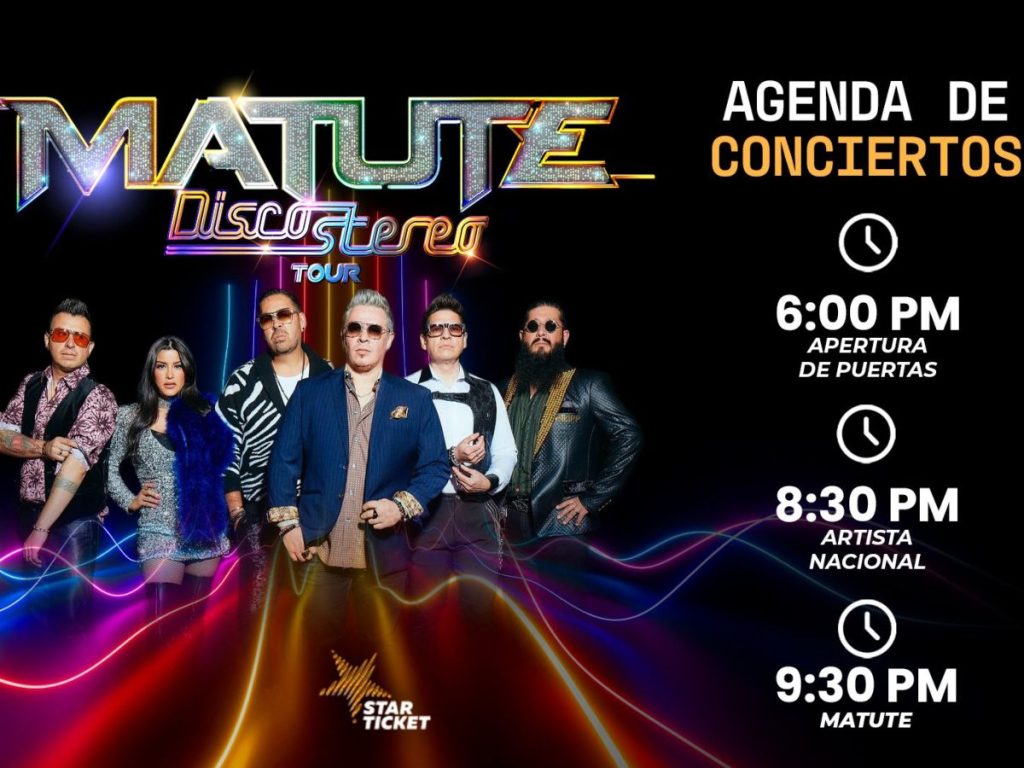 El concierto de Matute iniciará a las 9:30 p.m., tras la presentación de un artista nacional como antesala. Imagen/ Star Ticket