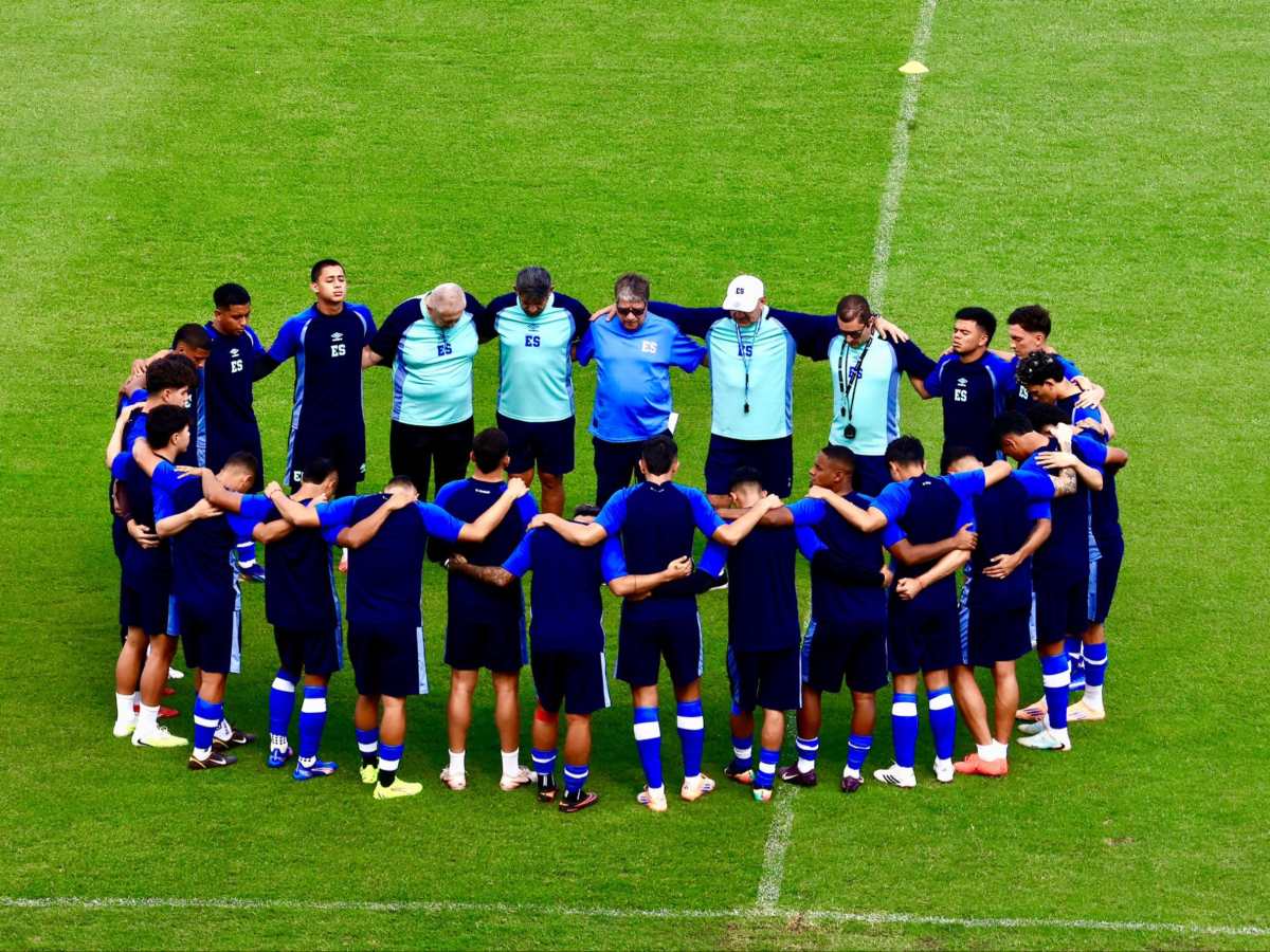 La Selecta entrenando para los partidos amistosos. Foto Cortesía INDES