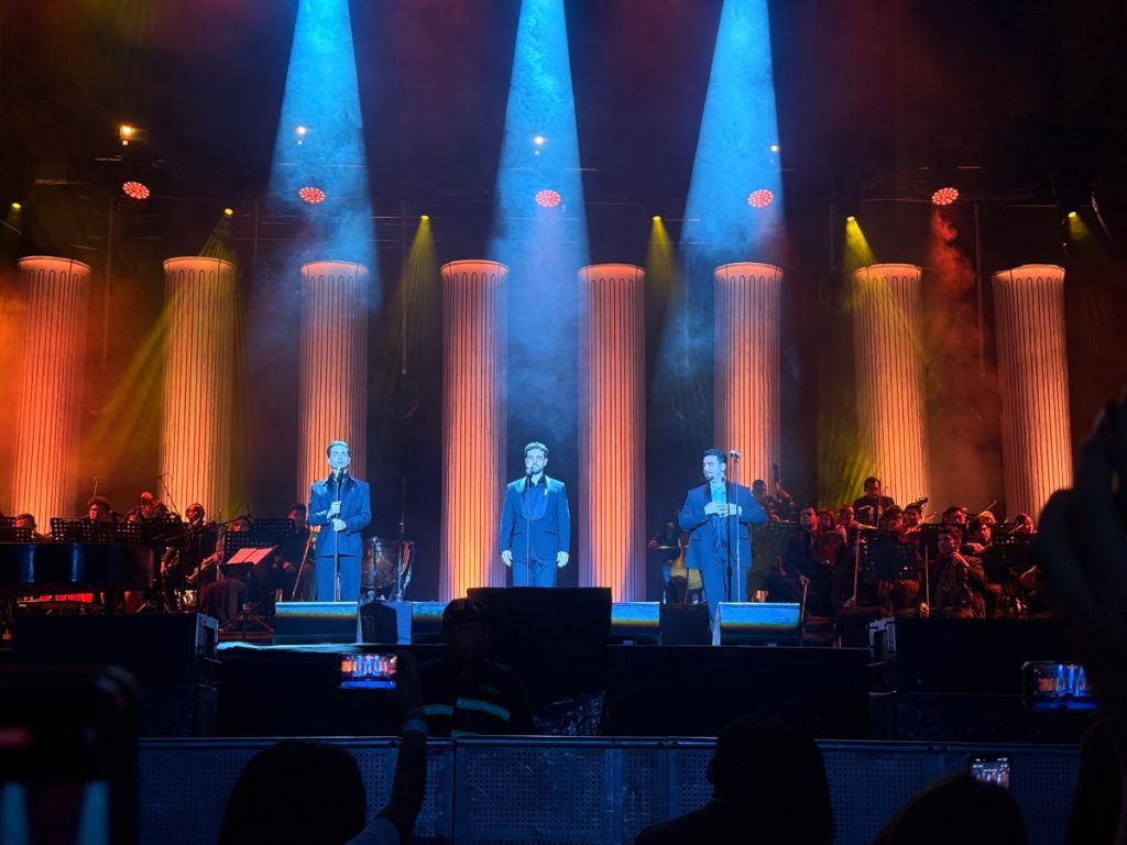 Piero Barone, Ignazio Boschetto y Gianluca Ginoble celebraron junto al público salvadoreño sus 17 años de trayectoria musical. Fotografía/ Lissette Figueroa