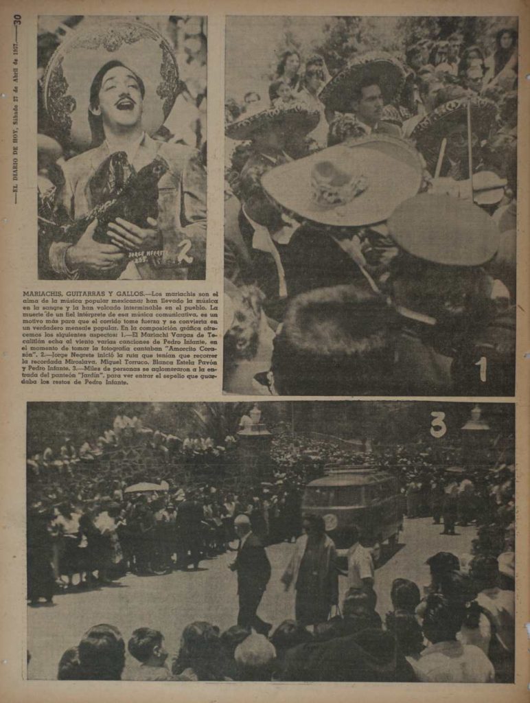 El Diario de Hoy informó el 16 de abril de 1957 sobre la muerte de Pedro Infante en un accidente aéreo. Foto/ Archivo