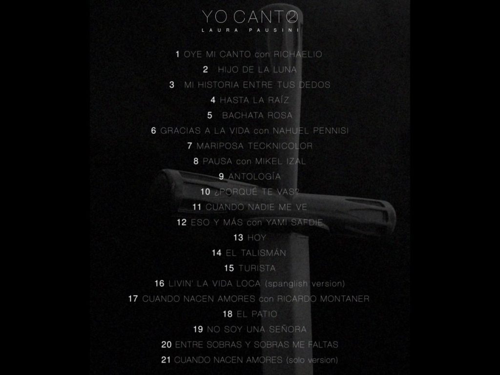 Lista de canciones que contiene el nuevo álbum de Pausini.