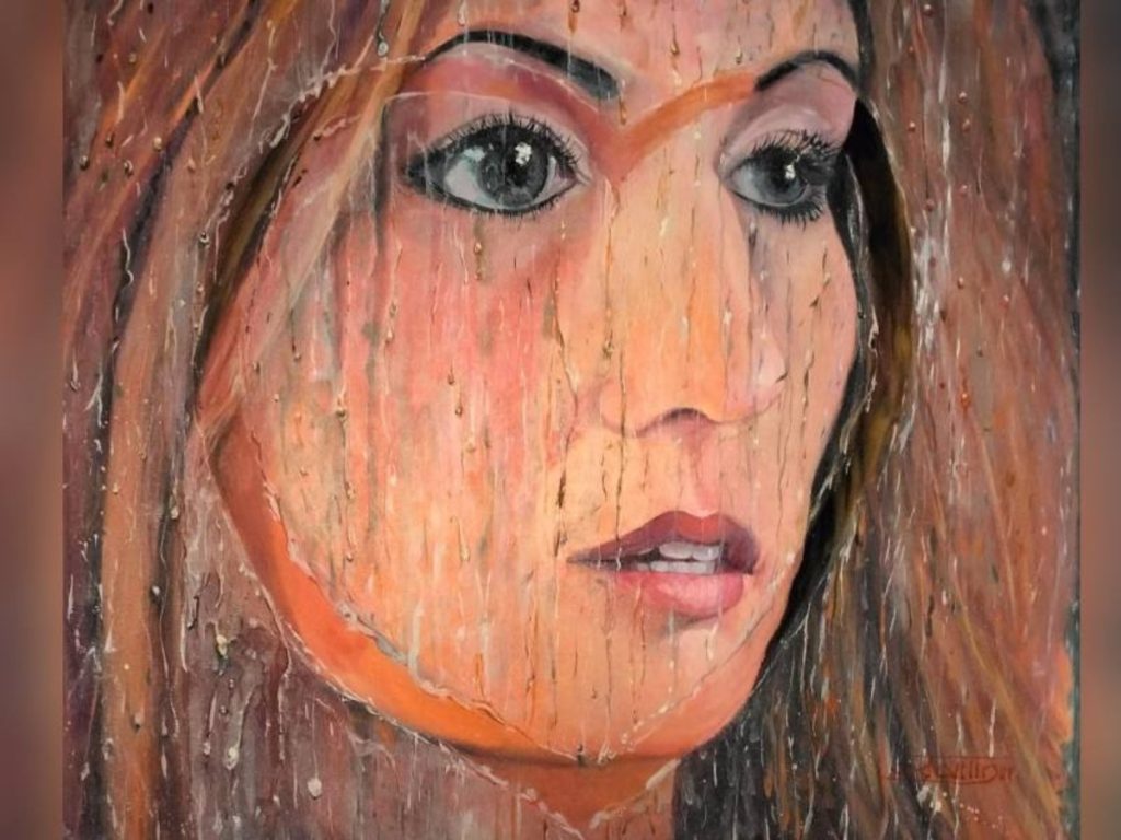 Ángeles Martin - Amor Exterior, Óleo. Fotografía/ cortesía