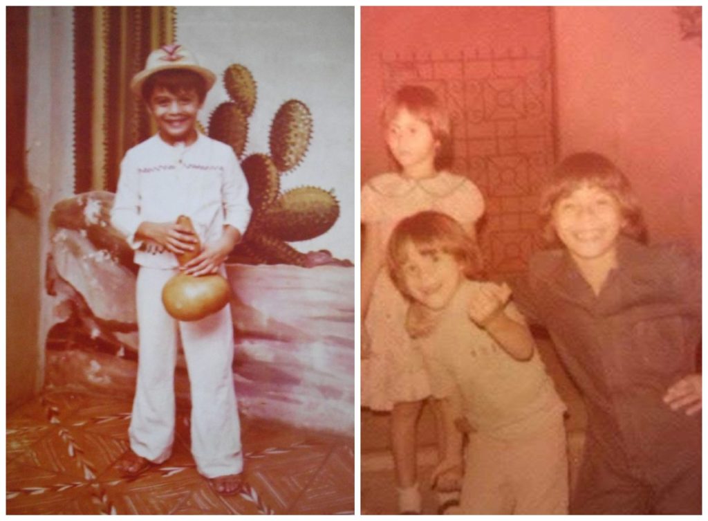 Horacio Chávez en Sonsonate durante su infancia. Fotografía/ Cortesía