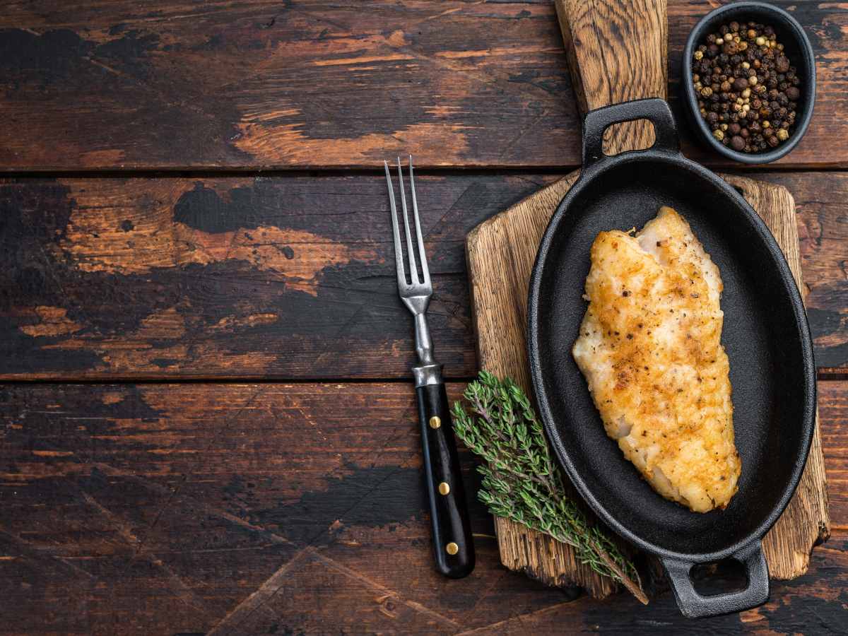 Filete de pescado frito