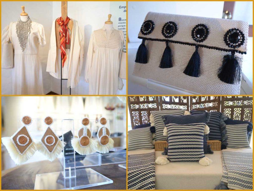 Piezas de Lula Mena combinan técnicas tradicionales salvadoreñas y diseño contemporáneo para crear accesorios y textiles que hoy llegan a mercados internacionales.