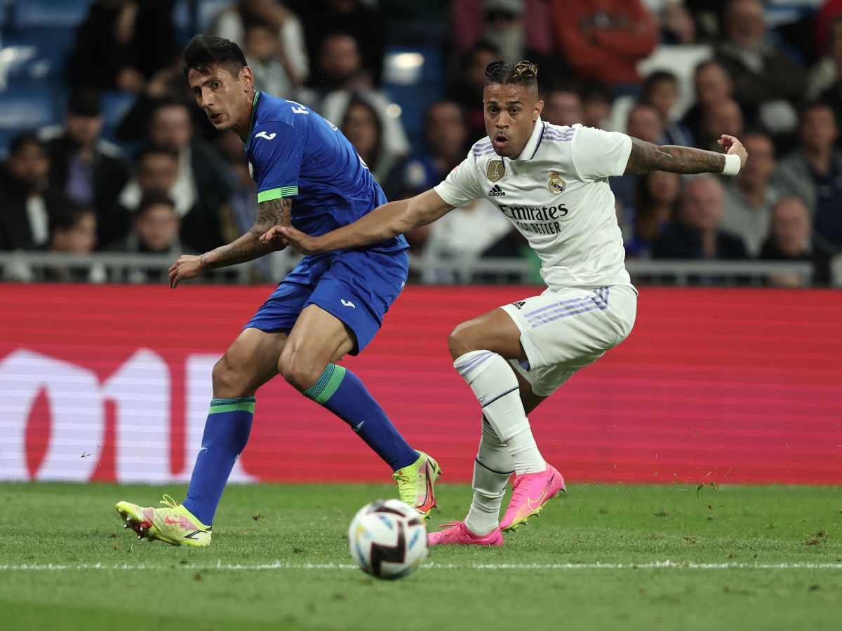 Mariano Díaz cuando jugaba con el Real Madrid. Foto AFP