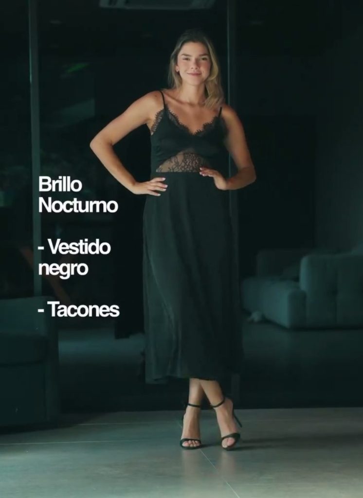 Sofisticación con un toque de misterio. Las transparencias y el encaje son el combo definitivo para un look nocturno que desprende seguridad y elegancia.