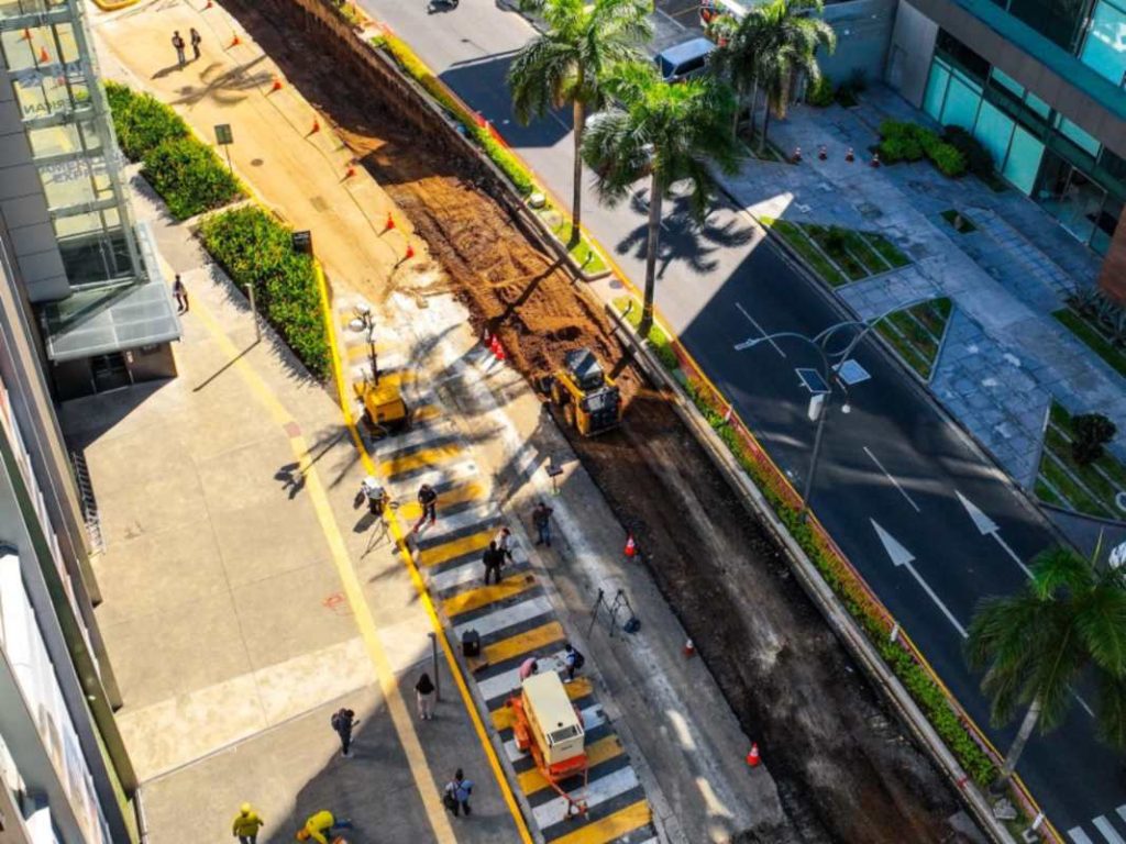 La obra permitirá retener hasta 1,000 metros cúbicos de agua lluvia para reducir el riesgo de inundaciones en este sector de la colonia San Benito.