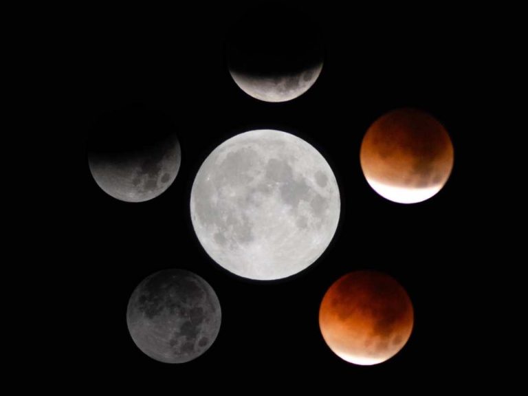 Las imágenes del eclipse total de Luna en El Salvador