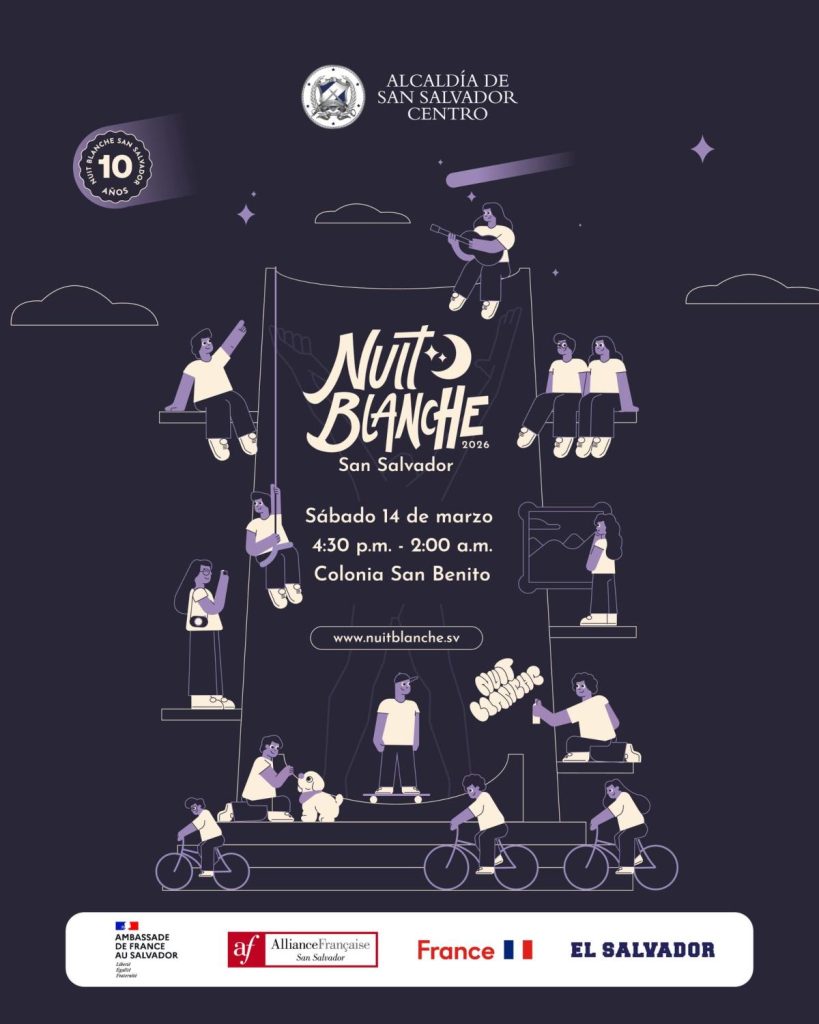 Anuncio del evento en la colonia San Benito, San Salvador. Cortesía