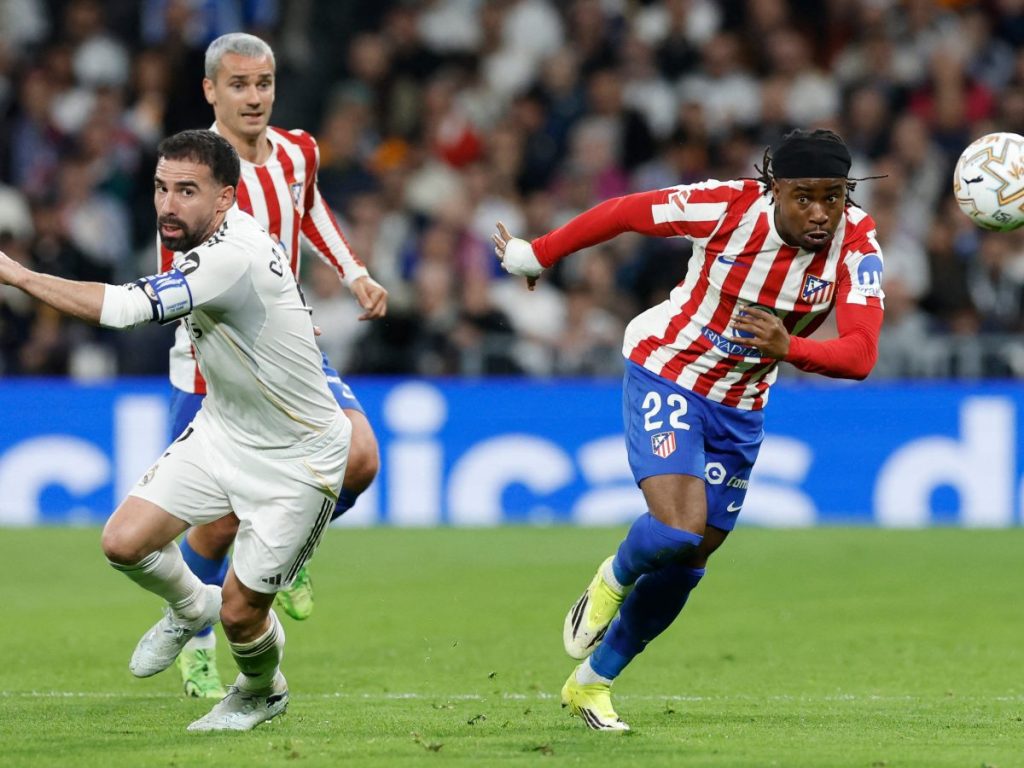 El Real Madrid se lleva la victoria en el derbi ante el Atlético. Foto AFP