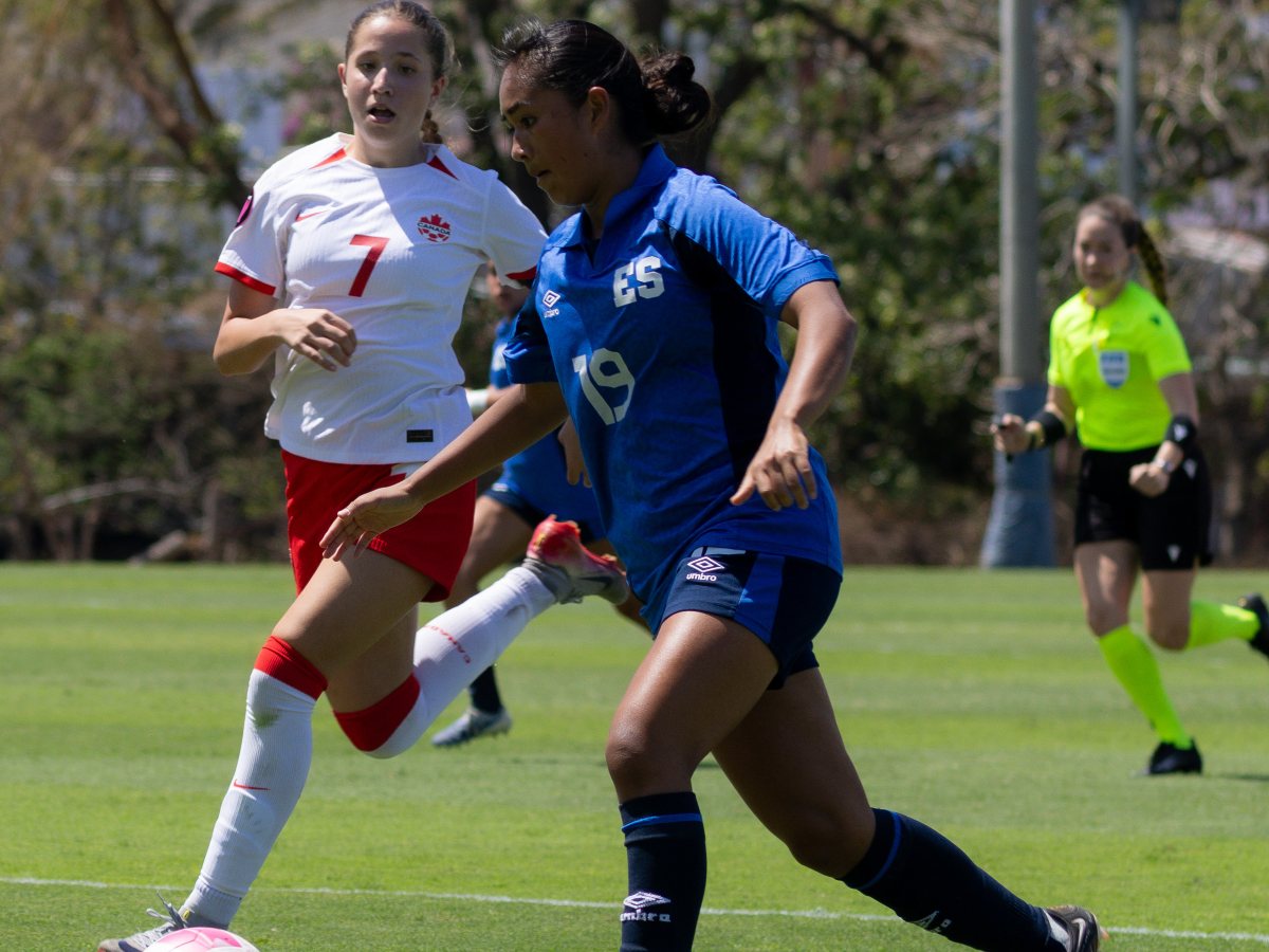 Selecta Femenina Sub-17 cayó 5-0 ante Canadá. Foto Cortesía FESFUT