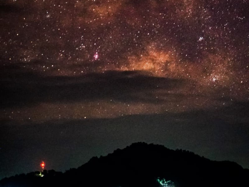 La Vía Láctea se aprecia con gran claridad desde Perquín, Morazán.