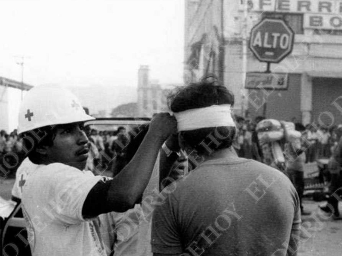 Cruz Roja Salvadoreña-Terremoto 1986