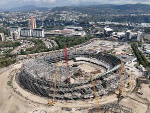 Avances del estadio nuevo de El Salvador. Foto Emerson Del Cid