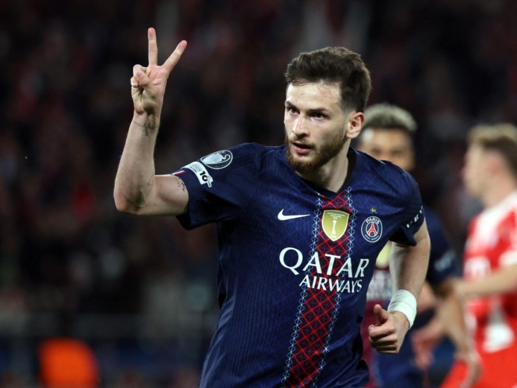 Khvicha Kvaratskhelia anotó doblete para el Paris. Foto AFP