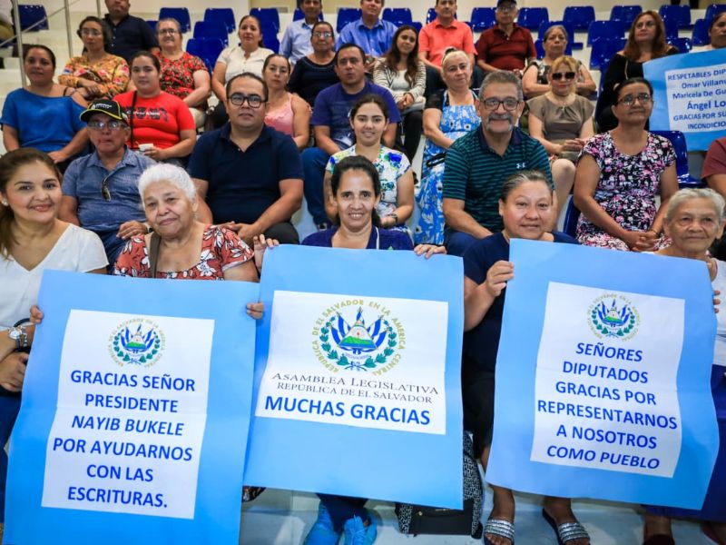 La medida permitirá entregar escrituras gratuitas a 74 familias en Usulután Oeste.