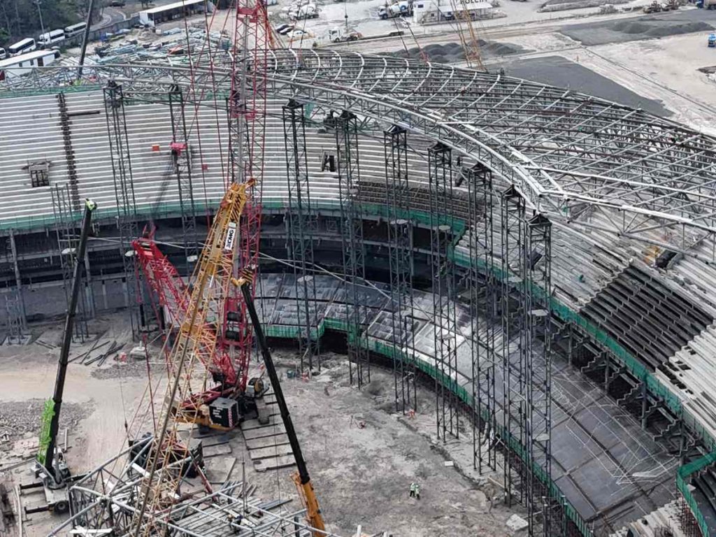 Avances del estadio nuevo de El Salvador. Foto Emerson Del Cid