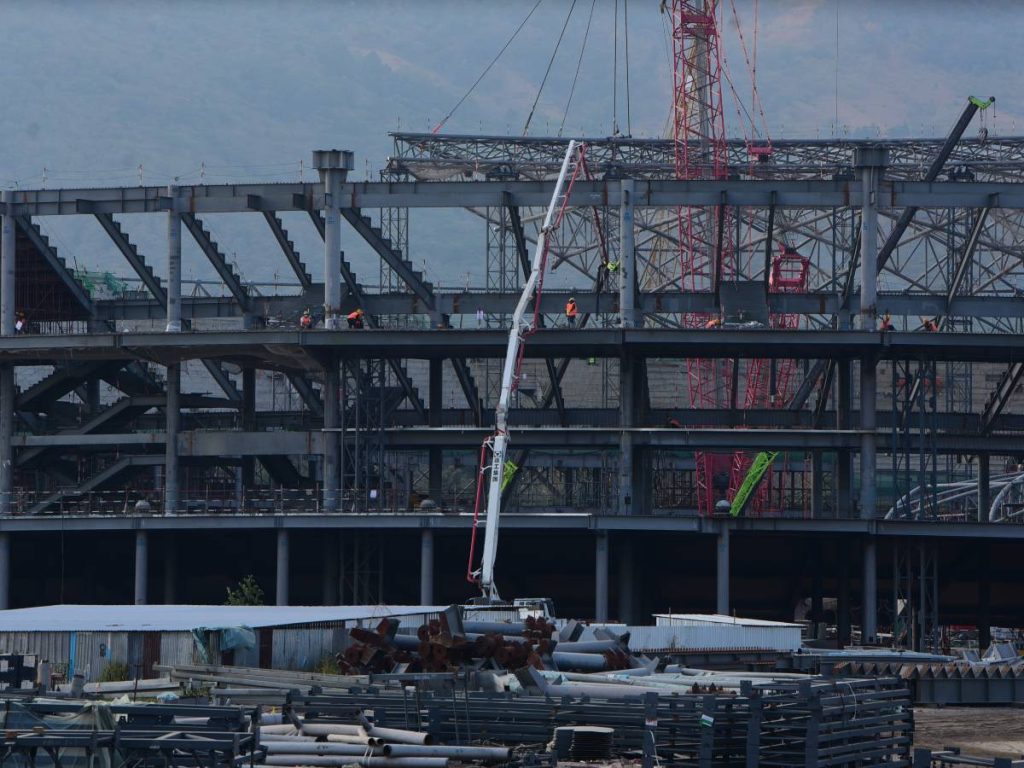 Avances del estadio nuevo de El Salvador. Foto Emerson Del Cid