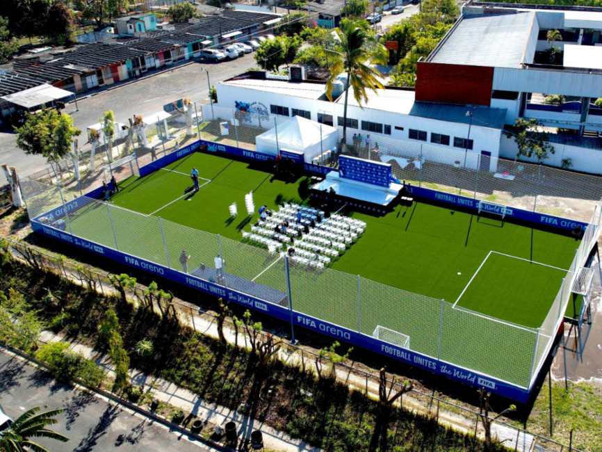 Ilopango marca un antes y un después con la primera cancha FIFA Arena en El Salvador.