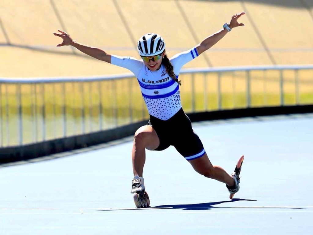 Ivonne Nóchez compitió en Portugal como parte del circuito de la Copa Europea de Patinaje. Foto INDES