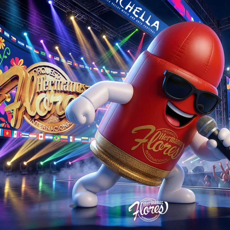 La Orquesta Internacional Hermanos Flores sorprendió a sus fans al revelar a su nueva mascota oficial