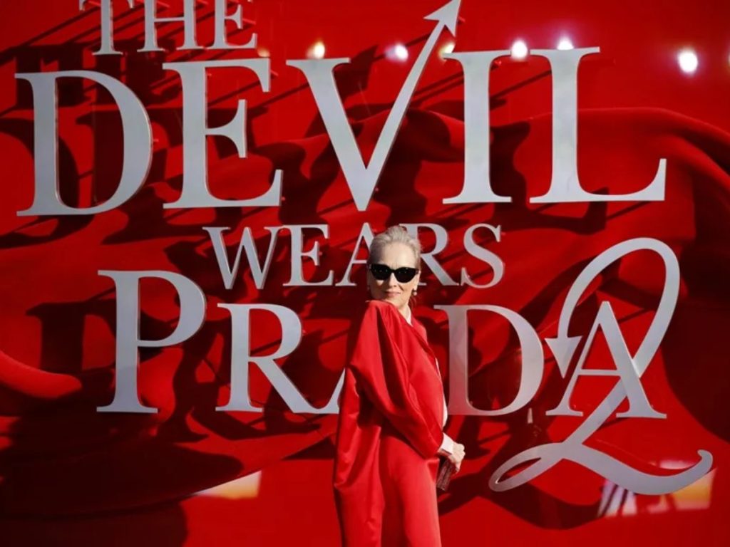 La actriz estadounidense Meryl Streep en el estreno de 'El diablo viste a  la moda 2' en Londres, el pasado 22 de abril. 
