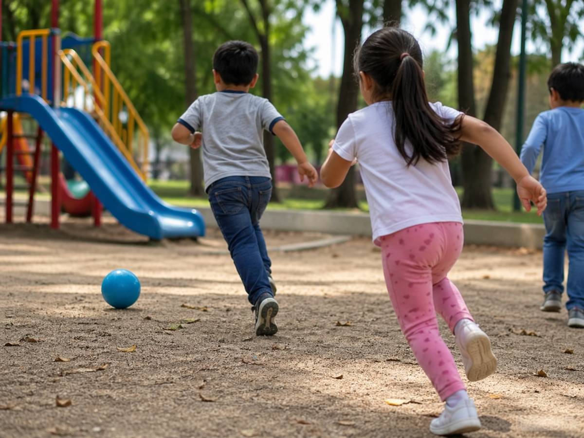 Niña-niño-jugando-juego