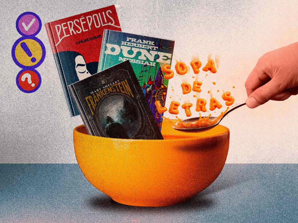 Jugá y encontrá los libros ocultos en esta sopa de letras