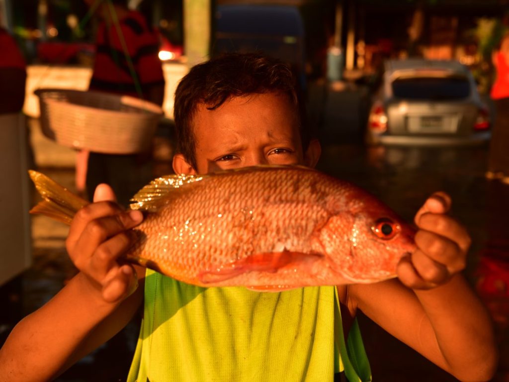 Pescadores de Acajutla ofrecen pescado fresco a diario, uno de los atractivos para quienes visitan el muelle artesanal.
