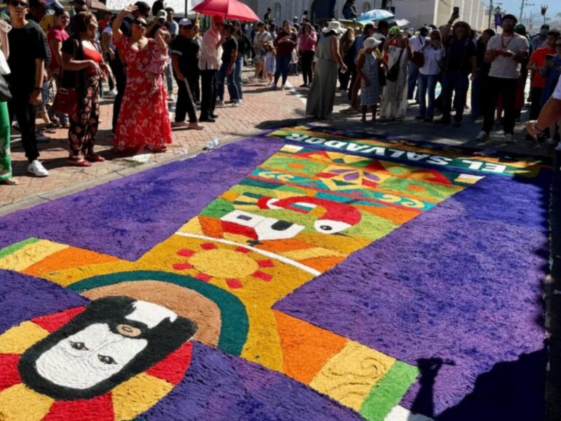 La imagen de “Cristo Resucitado” marcó la propuesta salvadoreña en esta jornada cultural.