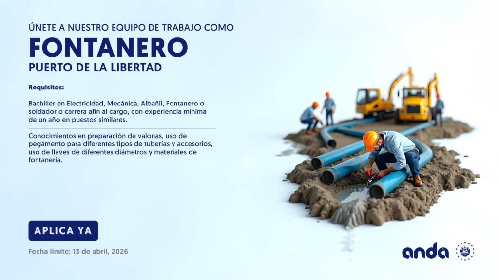 La institución abrió oportunidades laborales para perfiles técnicos que quieran integrarse a su equipo operativo